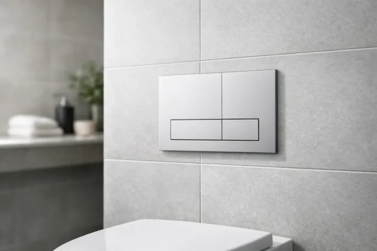 Tileable Flush Plate Geberit for Clean Walls