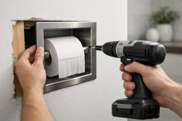 How to Fit a Concealed Paper Holder Cleanly
