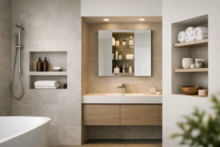 Recessed Bathroom Planning for Clean Lines