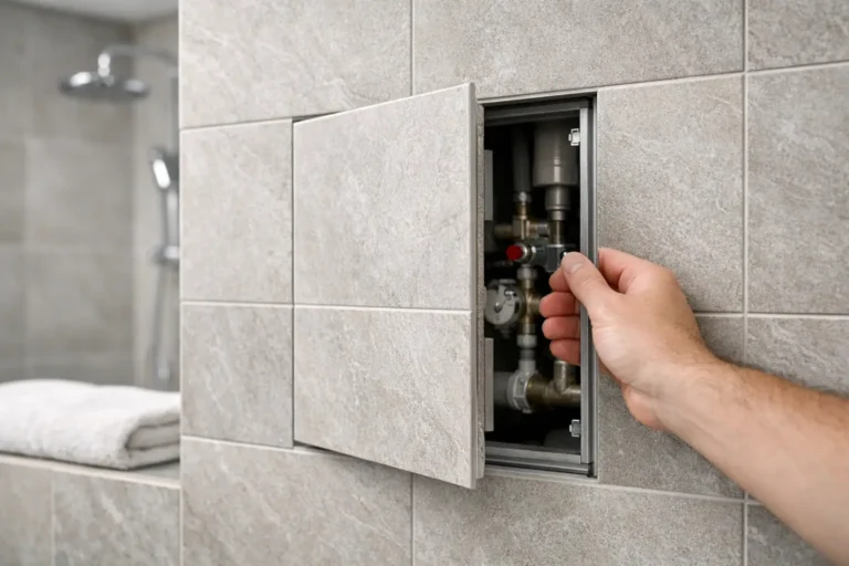 Concealed Access Panel Guide for Tile Walls